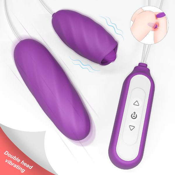 Picture of LYCORIS 9 Thrusting & Vibrating Bullet Stimulator Tongue Licking Modes*Purple