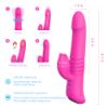 Picture of KAYA  Realistic Heating Thrusting Rabbit Vibrator*Rose