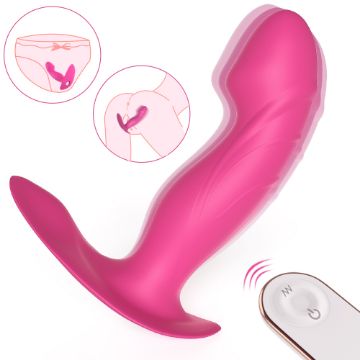 Picture of KNIGHT Remote Controlled 2 in 1 Hands-Free Wearable Knicker Vibrator*Rose