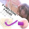 Picture of BARNETT Remote Control Dual Dildo Thrusting Couple's Vibrator*Purple