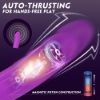 Picture of BARNETT Remote Control Dual Dildo Thrusting Couple's Vibrator*Purple