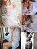 Picture of White Lace and Satin Robe*SIZE S